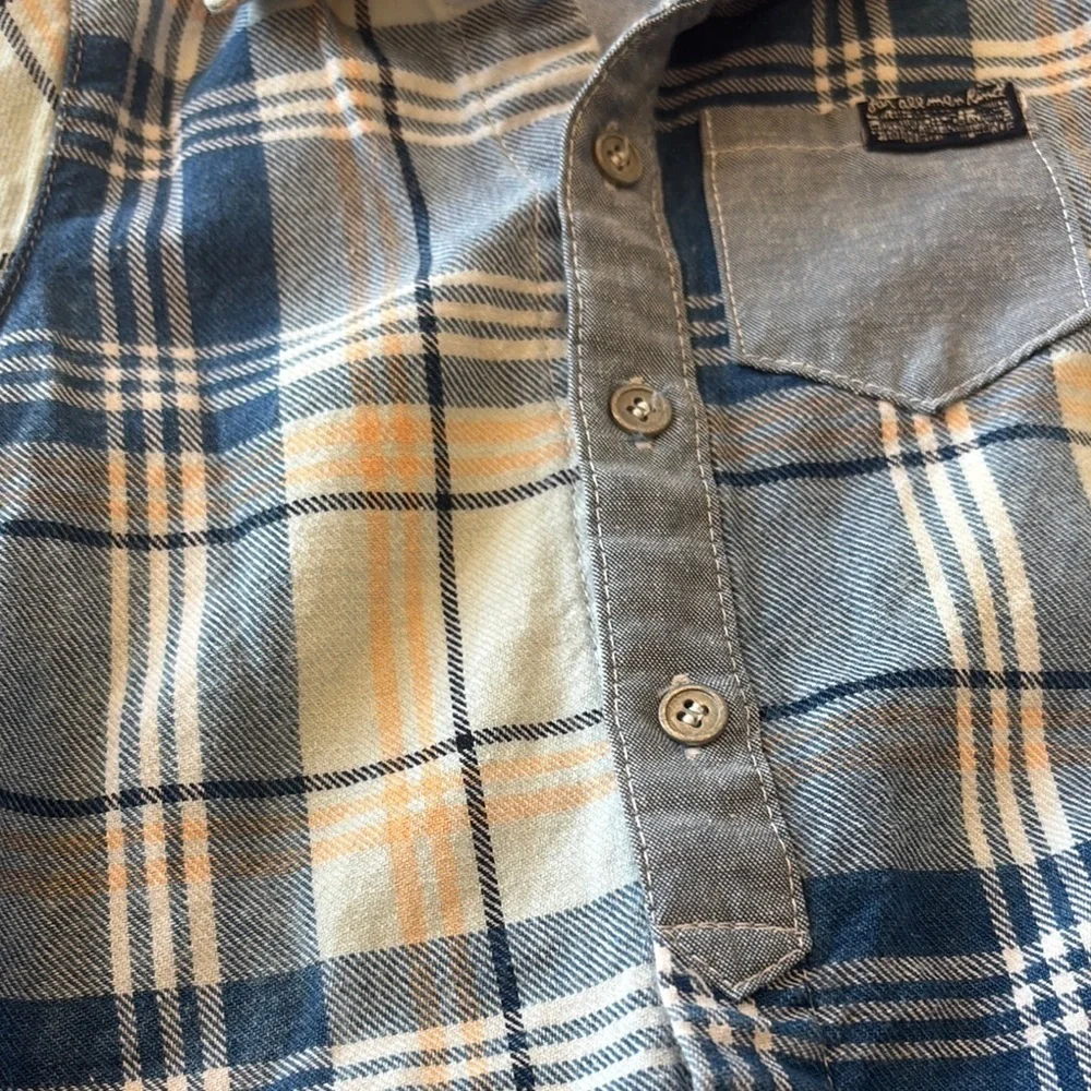 7 for all mankind Plaid Baby Onesie Polo Outfit